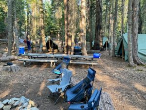 Our camp site at Marin Sierra