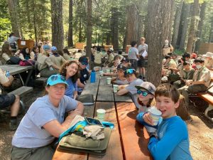 Lunch at summer camp